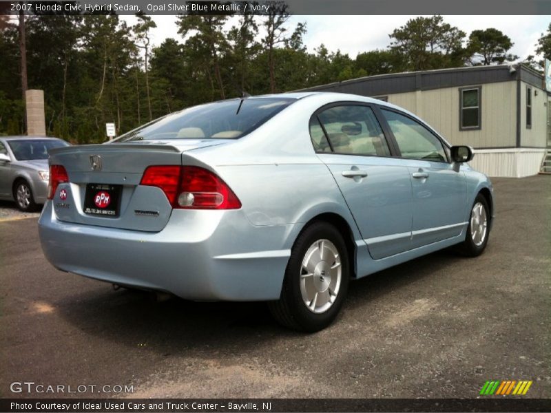 Opal Silver Blue Metallic / Ivory 2007 Honda Civic Hybrid Sedan