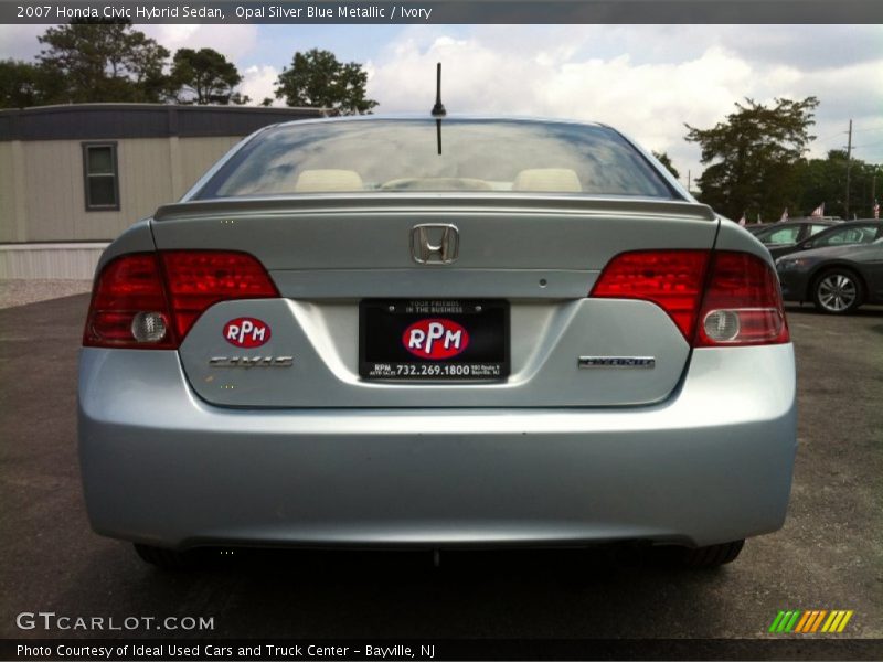 Opal Silver Blue Metallic / Ivory 2007 Honda Civic Hybrid Sedan