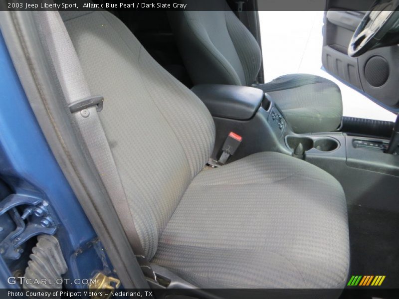 Atlantic Blue Pearl / Dark Slate Gray 2003 Jeep Liberty Sport