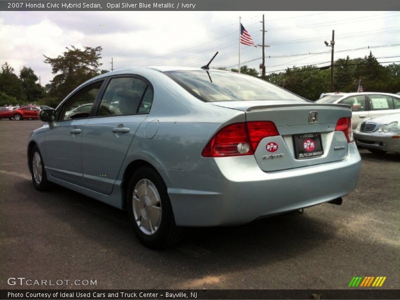 Opal Silver Blue Metallic / Ivory 2007 Honda Civic Hybrid Sedan