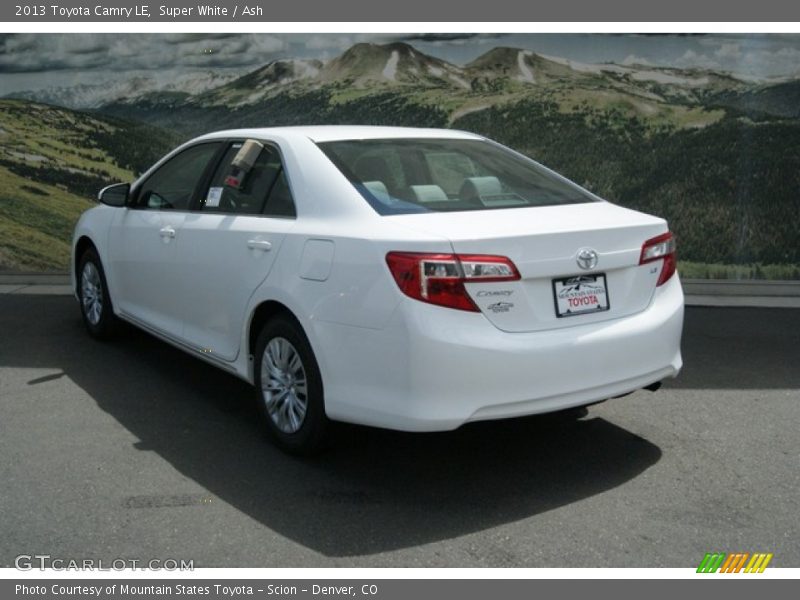 Super White / Ash 2013 Toyota Camry LE