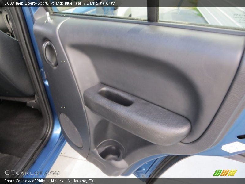 Atlantic Blue Pearl / Dark Slate Gray 2003 Jeep Liberty Sport