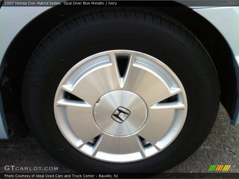Opal Silver Blue Metallic / Ivory 2007 Honda Civic Hybrid Sedan