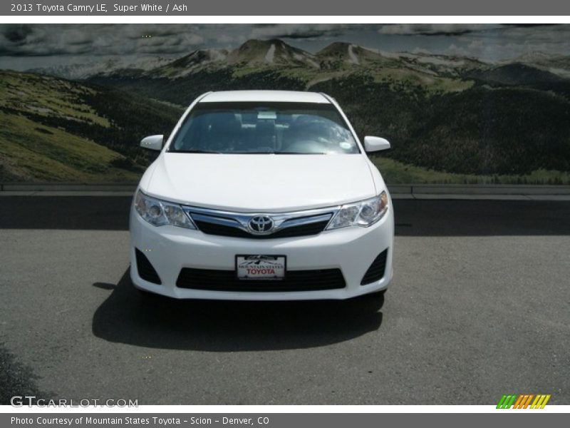 Super White / Ash 2013 Toyota Camry LE