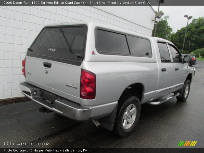 Bright Silver Metallic / Medium Slate Gray 2008 Dodge Ram 1500 Big Horn Edition Quad Cab 4x4