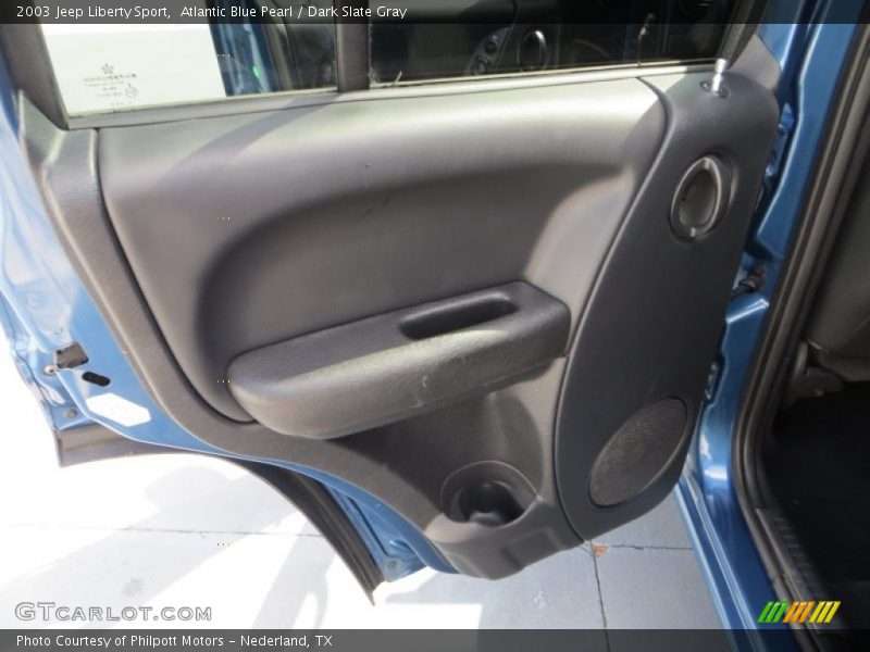 Atlantic Blue Pearl / Dark Slate Gray 2003 Jeep Liberty Sport