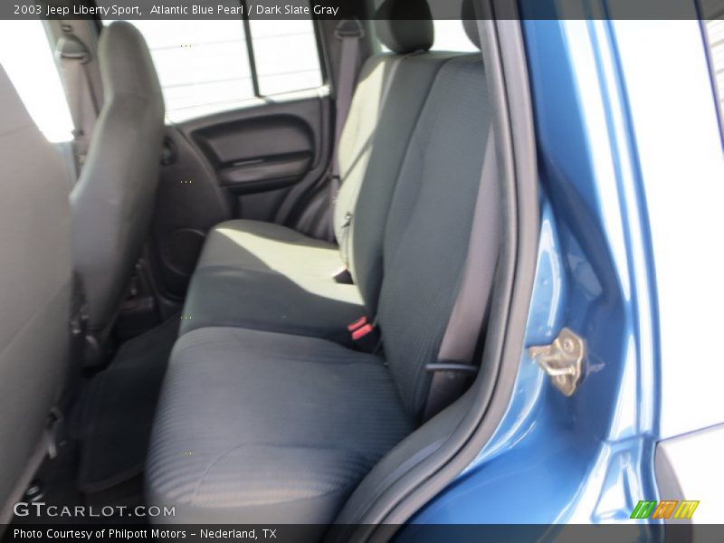 Atlantic Blue Pearl / Dark Slate Gray 2003 Jeep Liberty Sport