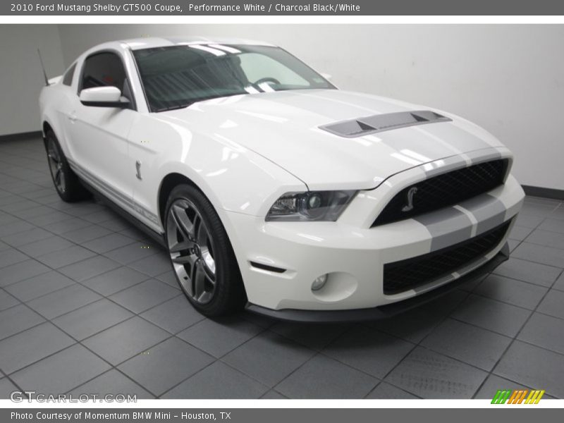 Front 3/4 View of 2010 Mustang Shelby GT500 Coupe