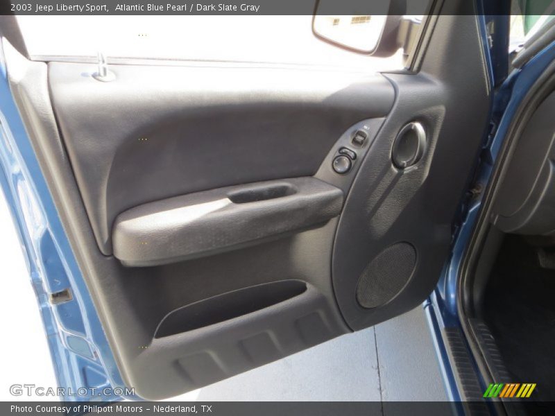 Atlantic Blue Pearl / Dark Slate Gray 2003 Jeep Liberty Sport