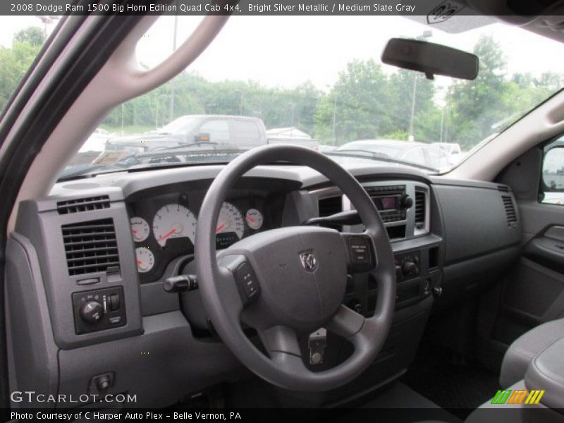 Bright Silver Metallic / Medium Slate Gray 2008 Dodge Ram 1500 Big Horn Edition Quad Cab 4x4