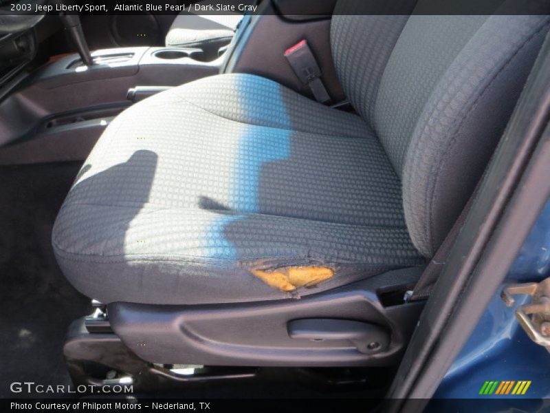 Atlantic Blue Pearl / Dark Slate Gray 2003 Jeep Liberty Sport