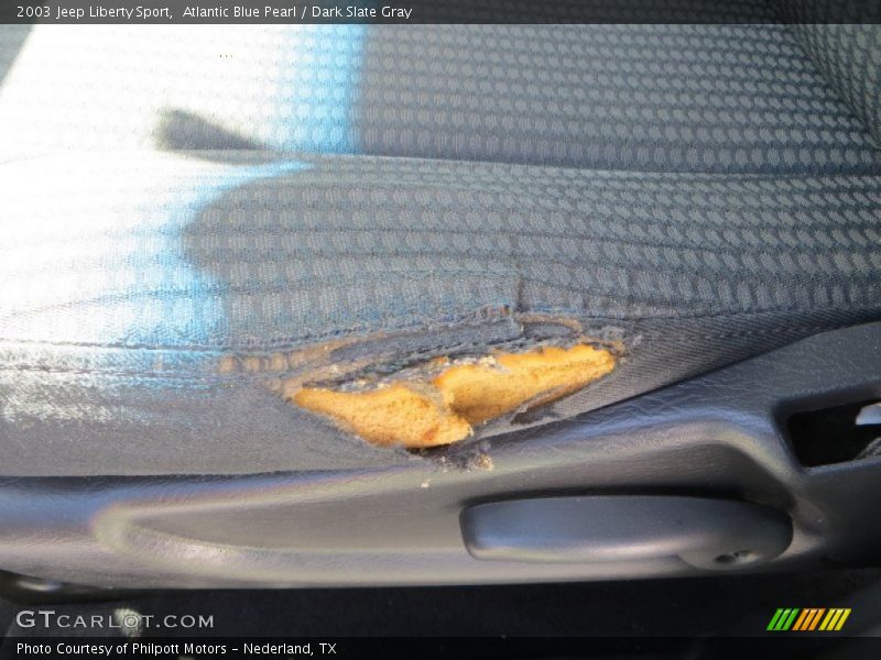 Atlantic Blue Pearl / Dark Slate Gray 2003 Jeep Liberty Sport