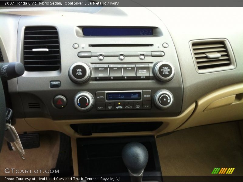 Opal Silver Blue Metallic / Ivory 2007 Honda Civic Hybrid Sedan