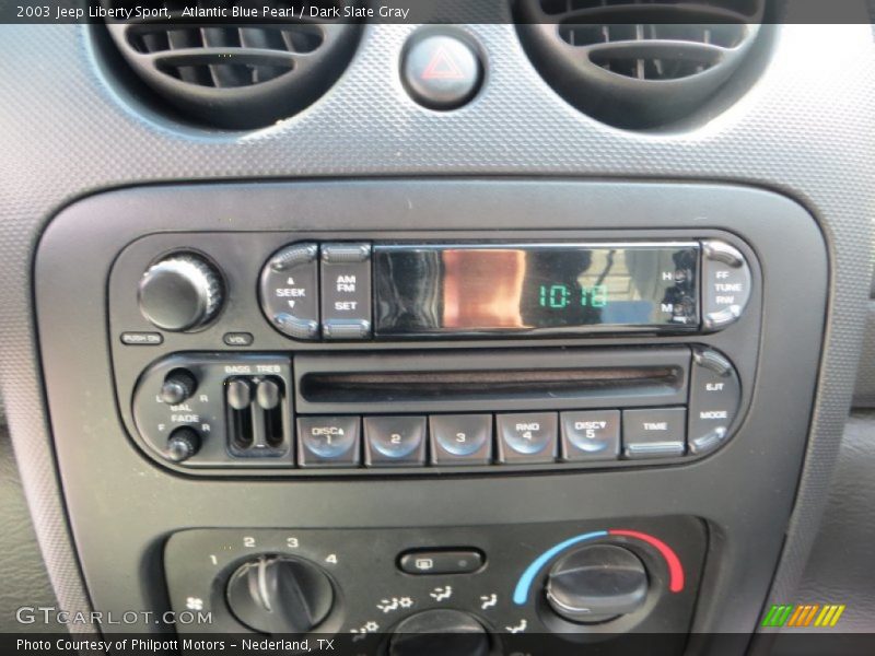 Atlantic Blue Pearl / Dark Slate Gray 2003 Jeep Liberty Sport