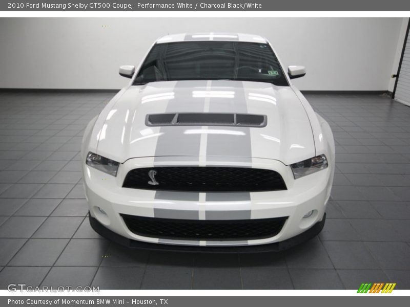 Performance White / Charcoal Black/White 2010 Ford Mustang Shelby GT500 Coupe
