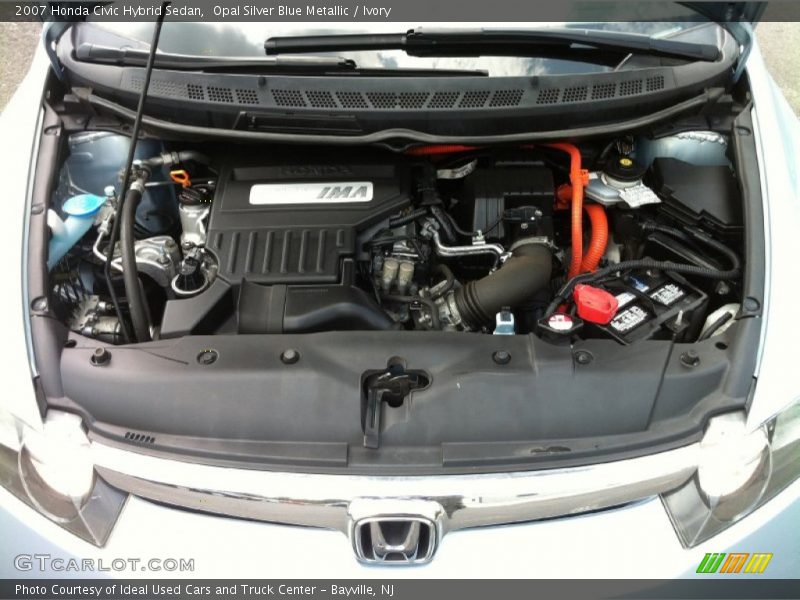 Opal Silver Blue Metallic / Ivory 2007 Honda Civic Hybrid Sedan