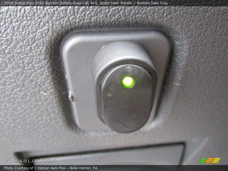 Bright Silver Metallic / Medium Slate Gray 2008 Dodge Ram 1500 Big Horn Edition Quad Cab 4x4