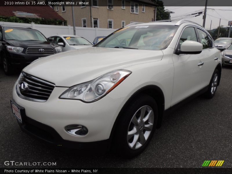 Moonlight White / Wheat 2010 Infiniti EX 35 AWD