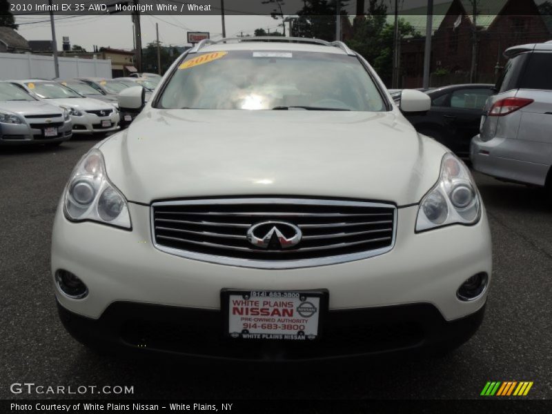 Moonlight White / Wheat 2010 Infiniti EX 35 AWD