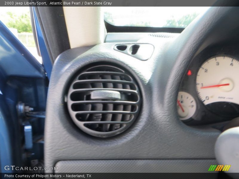 Atlantic Blue Pearl / Dark Slate Gray 2003 Jeep Liberty Sport