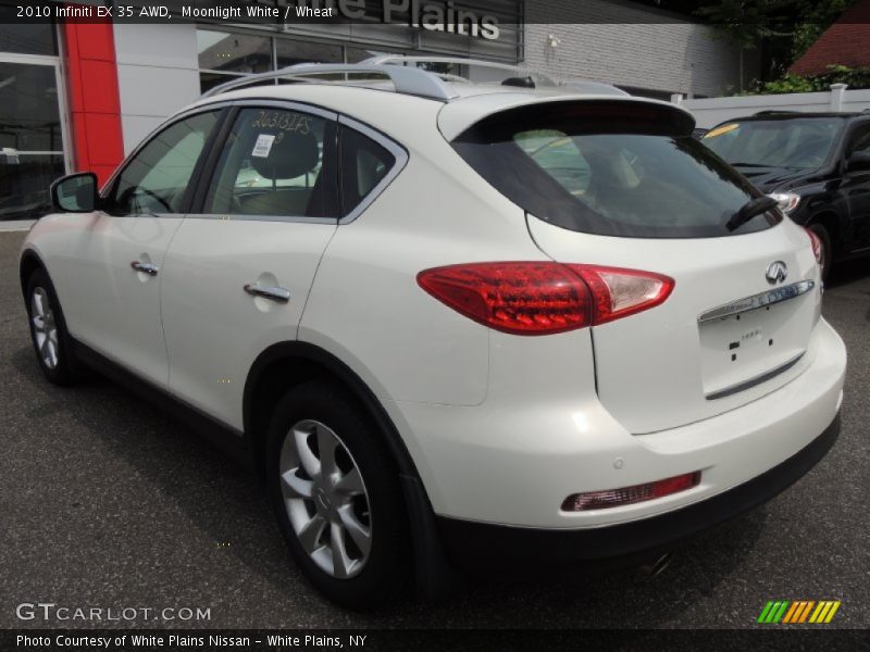 Moonlight White / Wheat 2010 Infiniti EX 35 AWD