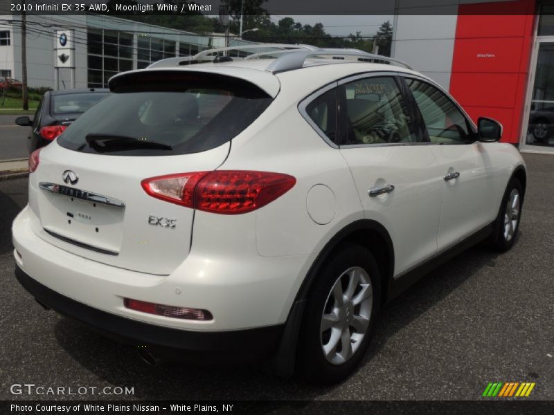 Moonlight White / Wheat 2010 Infiniti EX 35 AWD