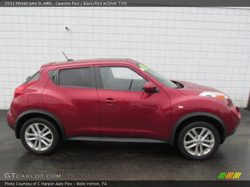 Cayenne Red / Black/Red w/Silver Trim 2011 Nissan Juke SL AWD