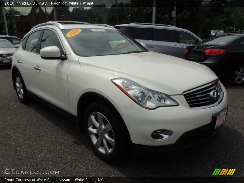 Moonlight White / Wheat 2010 Infiniti EX 35 AWD
