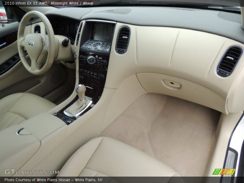Moonlight White / Wheat 2010 Infiniti EX 35 AWD