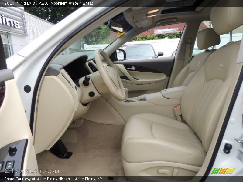 Moonlight White / Wheat 2010 Infiniti EX 35 AWD