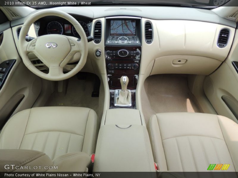 Moonlight White / Wheat 2010 Infiniti EX 35 AWD