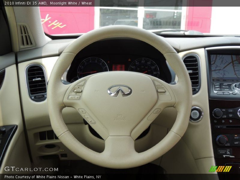 Moonlight White / Wheat 2010 Infiniti EX 35 AWD