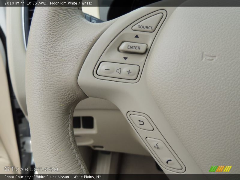 Moonlight White / Wheat 2010 Infiniti EX 35 AWD