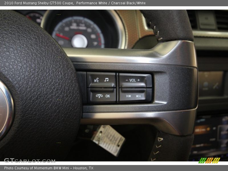 Performance White / Charcoal Black/White 2010 Ford Mustang Shelby GT500 Coupe