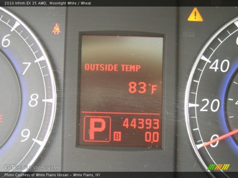 Moonlight White / Wheat 2010 Infiniti EX 35 AWD