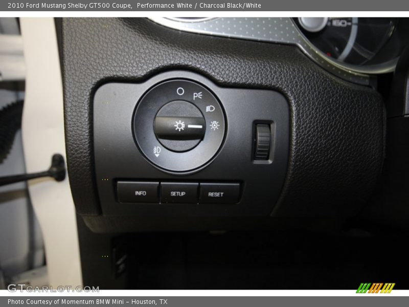 Performance White / Charcoal Black/White 2010 Ford Mustang Shelby GT500 Coupe
