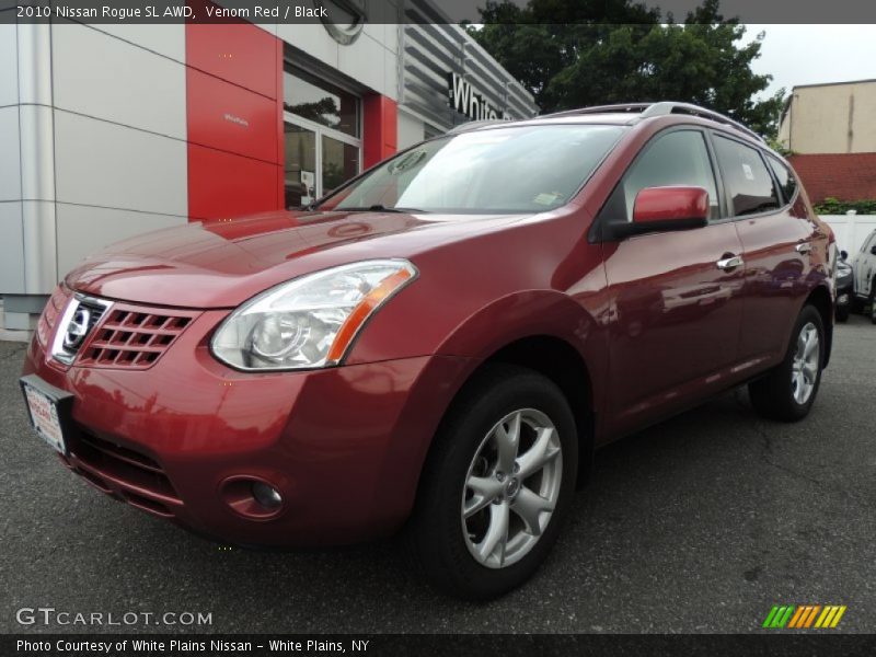 Venom Red / Black 2010 Nissan Rogue SL AWD