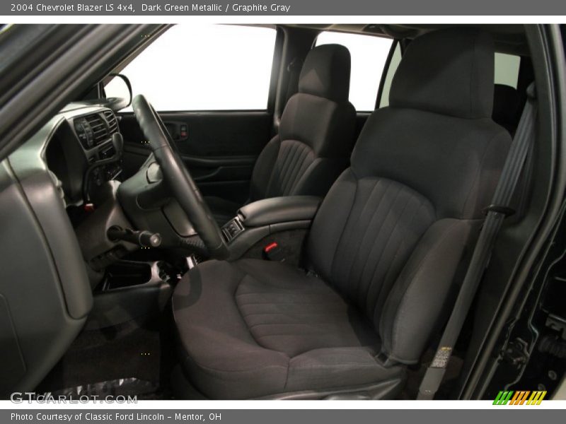 Dark Green Metallic / Graphite Gray 2004 Chevrolet Blazer LS 4x4