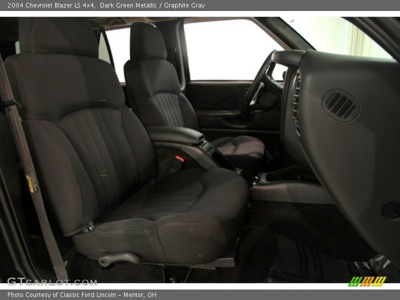 Dark Green Metallic / Graphite Gray 2004 Chevrolet Blazer LS 4x4