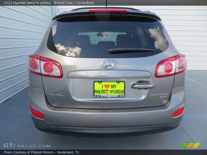 Mineral Gray / Cocoa Black 2011 Hyundai Santa Fe Limited