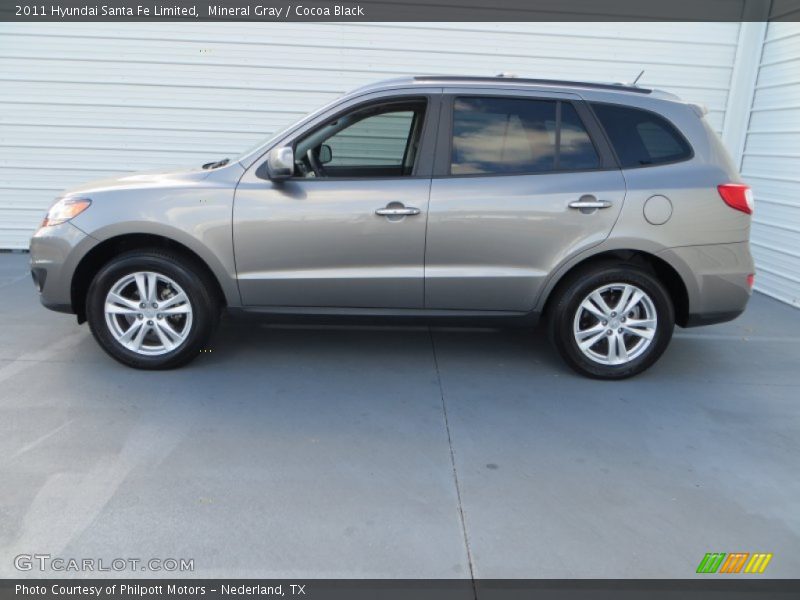 Mineral Gray / Cocoa Black 2011 Hyundai Santa Fe Limited