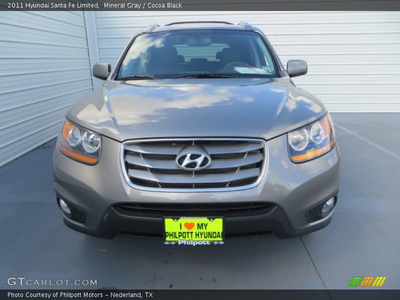 Mineral Gray / Cocoa Black 2011 Hyundai Santa Fe Limited