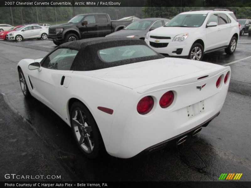 Arctic White / Red/Ebony 2007 Chevrolet Corvette Convertible