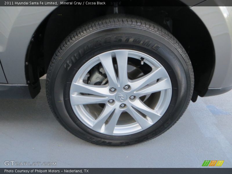 Mineral Gray / Cocoa Black 2011 Hyundai Santa Fe Limited