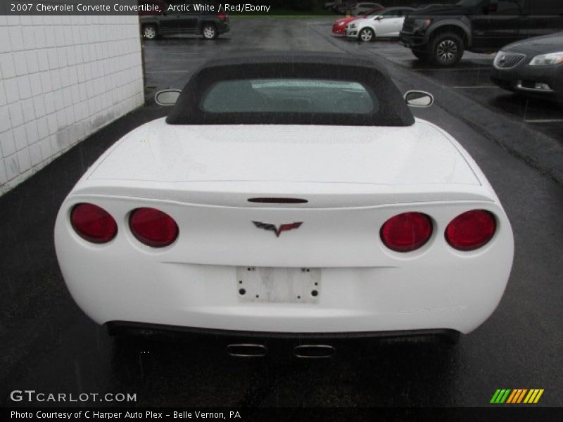 Arctic White / Red/Ebony 2007 Chevrolet Corvette Convertible