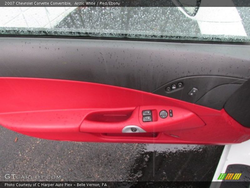 Arctic White / Red/Ebony 2007 Chevrolet Corvette Convertible