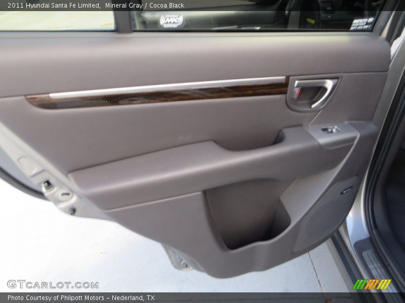Mineral Gray / Cocoa Black 2011 Hyundai Santa Fe Limited