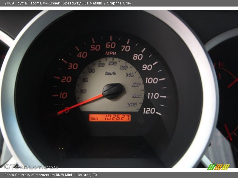 Speedway Blue Metallic / Graphite Gray 2009 Toyota Tacoma X-Runner
