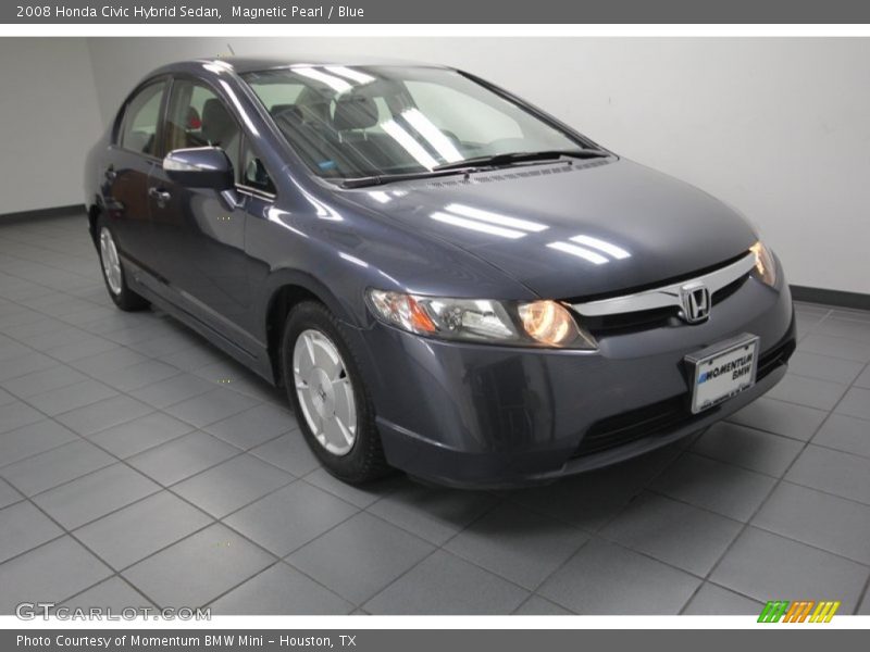 Magnetic Pearl / Blue 2008 Honda Civic Hybrid Sedan