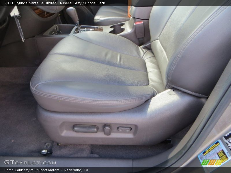 Mineral Gray / Cocoa Black 2011 Hyundai Santa Fe Limited
